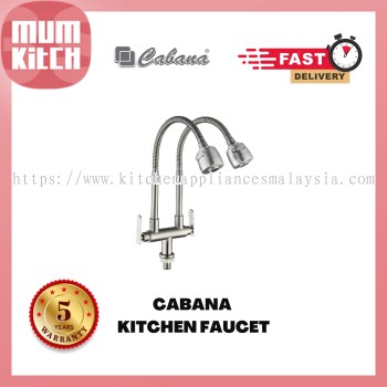 CABANA CB2545SS Pillar Mounted Flexible Head (Double) Spout Kitchen Tap