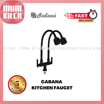 CABANA CB2545SS-BL Pillar Mounted Flexible Head (Double) Spout Kitchen Tap