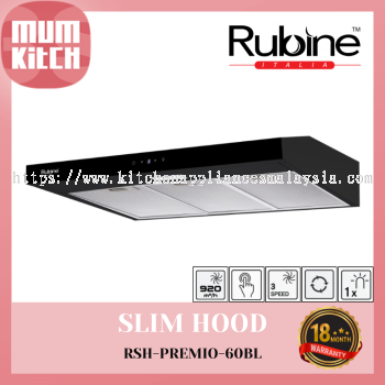 Rubine Penyedut Asap Sentuhan Sensor 920m鲁/h RSH-PREMIO-60BL