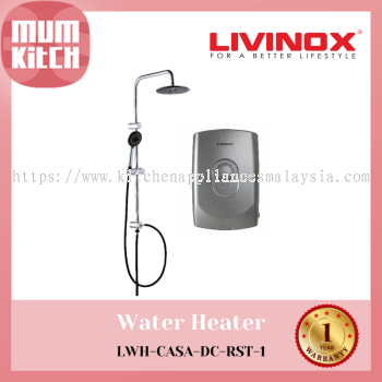 LIVINOX Water Heater Black Series Rain Shower LWH-CASA-DC-RST