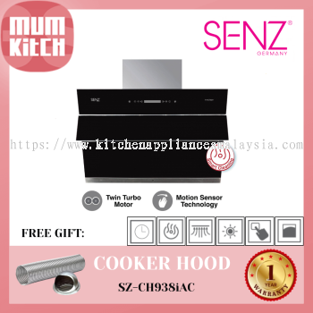 SENZ Cooker Hood Twin Turbo Motor intelClean SZ-CH938iAC