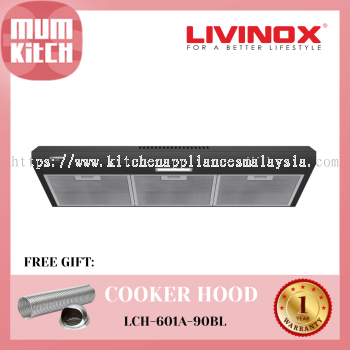 Livinox Cooker Hood Slim 980m鲁/h Twin Motor LCH-601A-90BL