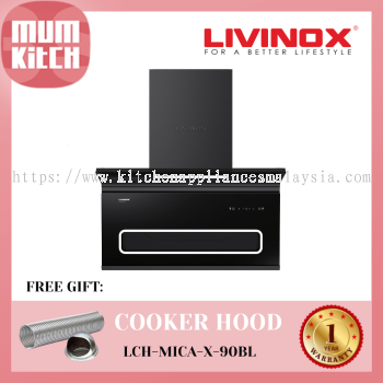 Livinox Cooker Hood L Shape Auto Cleaning LCH-MICA-X-90BL