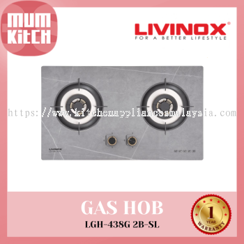 Livinox Gas Hob 2 Burners 8mm Sintered Stone LGH-438G 2B-SL