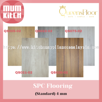 Queens Floor SPC Flooring 4mm (STANDARD) Collection  | Box