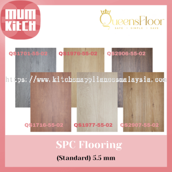 Queens Floor SPC Flooring 5.5mm (STANDARD) Collection | Box