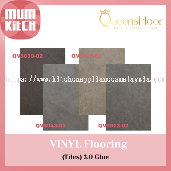 QueensFloor Vinyl Flooring 3.0 Glue (Tiles) | QV5039-02, QV5043-02, QV6012-02, QV6013-02