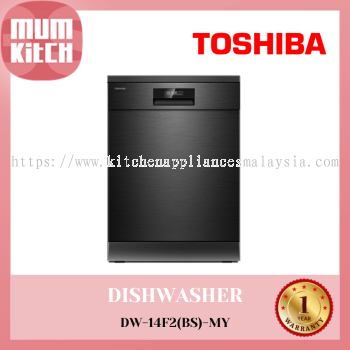 TOSHIBA Dishwasher Free Standing 14 Places  DW-14F2(BS)-MY