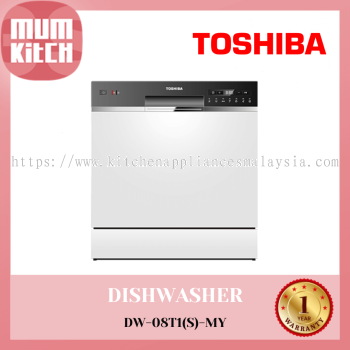 TOSHIBA Mesin Cuci Pinggan Top 8 Places  DW-08T1(S)-MY