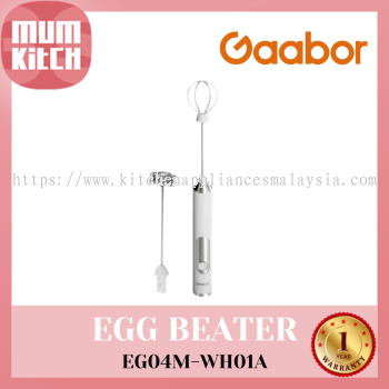 Gaabor Egg Beater Handheld Stainless Steel 1200mAH EG04M-WH01A