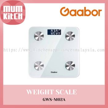 Gaabor Weight Scale USB Charging Tempered Glass GWS-M02A