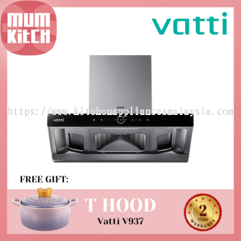 VATTI Cooker Hood 2500m3/h Intelligent Auto Suction (V937)