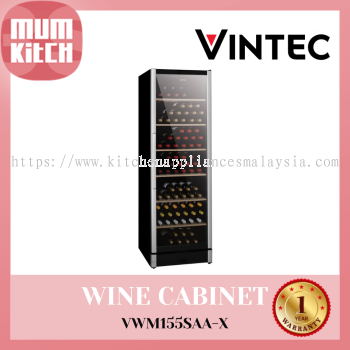 Vintec Wine Cabinet 198 Bottle Multi-Temp or Single-Zone VWM155SAA-X