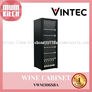 Vintec Wine Cabinet V306 Premium Series 306 Bottle Single/Multi-Temp VWM306SBA