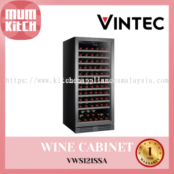 Vintec Wine Cabinet 121 Bottle Single-Zone Large VWS121SSA