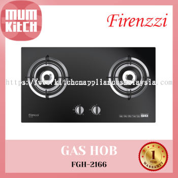 FIRENZZI Dapur Gas Kaca 2 Penunu Terbina Dalam FGH-2166