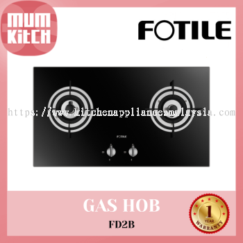 Fotile Built-In Gas Hob 2 Burner 73cm 4.5Kw FD2B