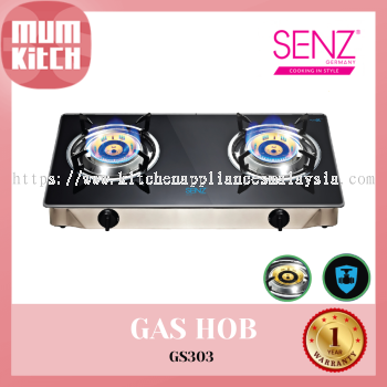 SENZ Gas Hob with Safety Valve Table Top Linear Flame GS303