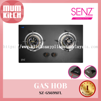 SENZ Dapur Gas dengan Tapak Fleksibel Pembakar Tertutup ROZEN SZ-GS698FL