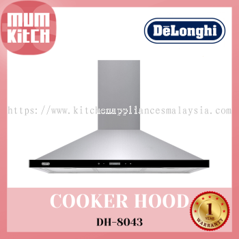 DeLonghi Cooker Hood Designer 3 Speeds Systems Touch Control DH-8043