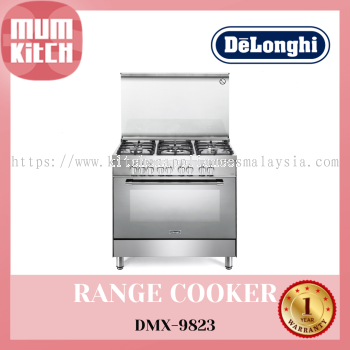 DeLonghi Dapur Memasak Profesional Dengan Ketuhar Elektrik Terbina Dalam DMX-9823