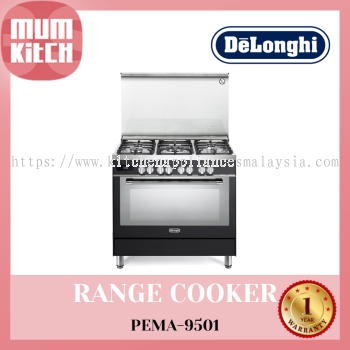 DeLonghi Dapur Memasak Profesional Dengan Ketuhar Elektrik Terbina Dalam PEMA-9501