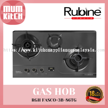 RUBINE Gas Hob Build-In Fasco Series 2 Burner RGH FASCO+3B-86TG