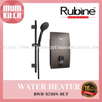 RUBINE Water Heater Non Pump Instant Salvo Series RWH-S730N-BUT