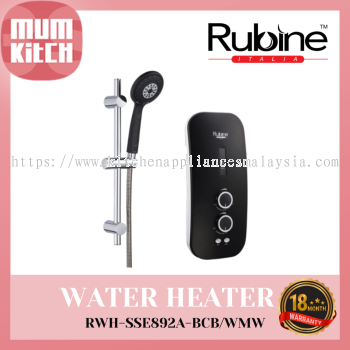 Rubine Instant Water Heater with Inverter AC Booster Pump RWH-SSE892A-BCB/WMW