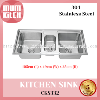 Sinki Dapur Cabana Top Mount CKS332