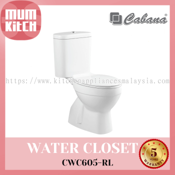 Cabana Kloset Air Dua Keping Tanpa Bingkai CWC605-RL