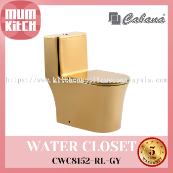 Cabana Kloset Air Satu Keping Siri Rimless S-Trap CWC8152-RL