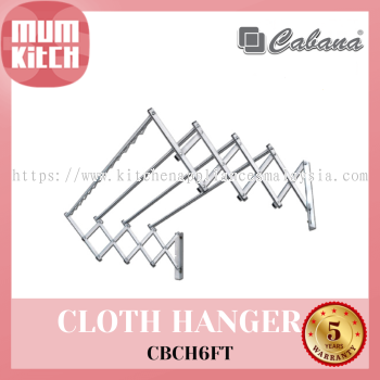 Cabana Cloth Hanger Stainless Steel 6 feet CBCH6FT