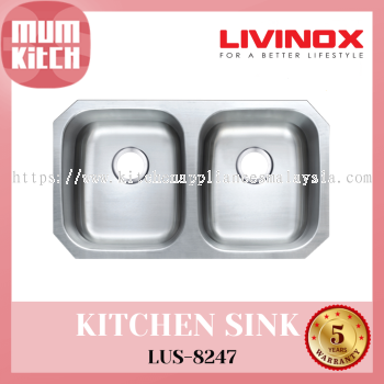 Livinox Sink 2 Bowls SS UM LUS-8247