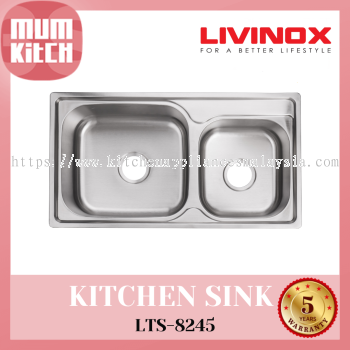 Livinox Sink Top Mount Stainless Steel LTS-8245