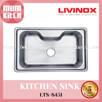 Livinox Sink Top Mount Stainless Steel LTS-8451