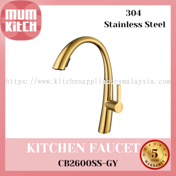 Cabana Kitchen Faucet Mixer Tap Pull Out S/Steel 304 CB2600SS-GY