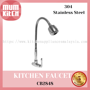 Cabana Kitchen Faucet Tap c/w Flexible House & Shower Head Wall Mounted CB2848