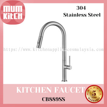 Cabana Kitchen Faucet Tap Pillar Mounted Pull Out SUS304 CB889SS