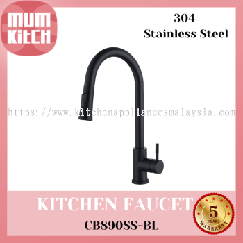 Cabana Kitchen Faucet Mixer Tap With Pull Out Shower S/Steel 304 CB890SS-BL