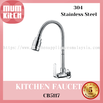 Cabana Kitchen Faucet Tap Flexible Spout 304 Stainless Steel CB5117