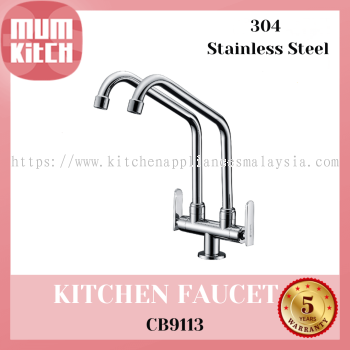 Cabana Kitchen Faucet Double Tap Pillar Mounted CB9113