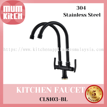 Cabana Kitchen Faucet Tap Pillar Mounted (Double) CL8103-BL