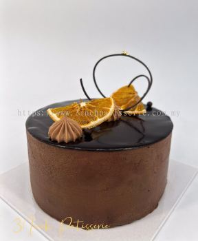 5" Dark Chocolate Mousse With Orange Cake