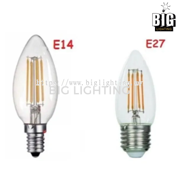 LED E27/E14 C35 Bulb