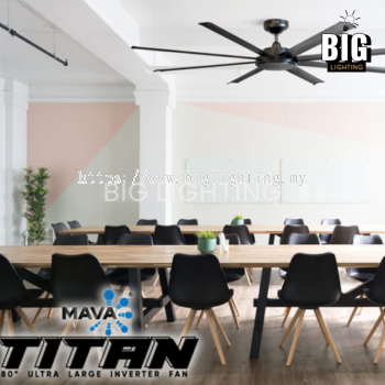 MAVA TITAN 80" DC Motor Ceiling Fan (Black)