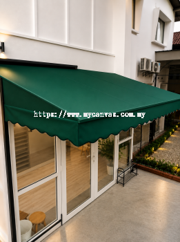 Fabric Awning : Solution to Glass House Awning