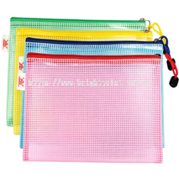 MESH ZIPPER BAG A4