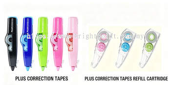 PLUS CORRECTION TAPES & REFILL