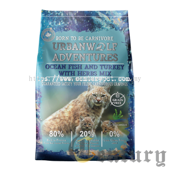 Urbanwolf Adventures Ocean Fish And Turkey With Herbs Mix Cat Food